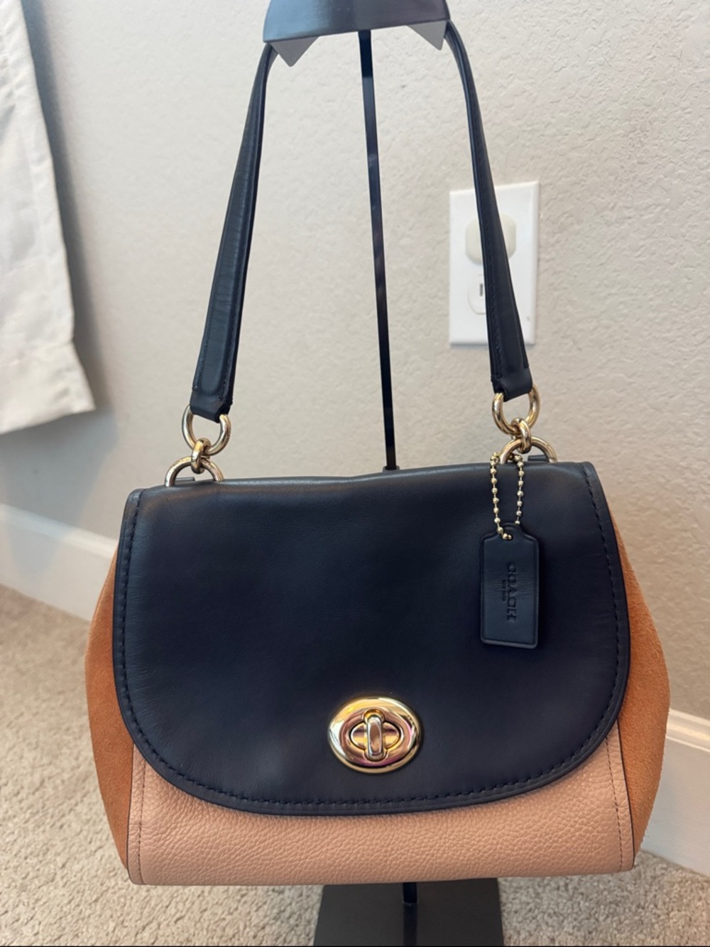 Coach Faye Carryall in Colorblock Sunrise Multi/Light Gold